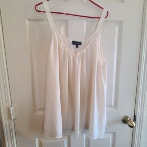 Lane Bryant Cream Flowing Swing Camisole